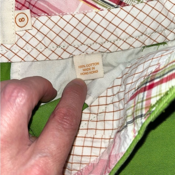 J. Crew Classic Twill City Fit Chino Shorts Green Size 8 - Picture 9 of 9